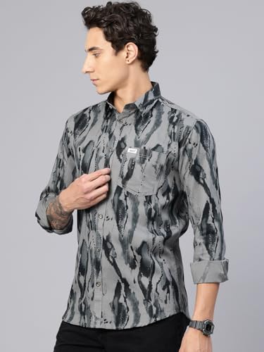 Image of Majestic Man Stylish Abstract Print Casual Shirt - Pure Cotton| Full Sleeve | Trendy & Comfortable
