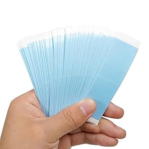 piaou Lace Front Wig Tape Double Sided Wig Tape for Lace Wigs 36pcs Strong Hold Adhesive Tape Waterproof Lace Tape for Wigs Toupee Hairpiece and Hair Extensions (Straight)