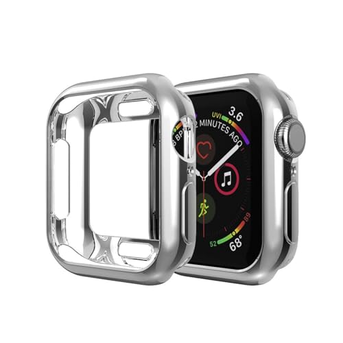 Coque iWatch Series 45 mm gris en silicone pour le sport et le quotidien