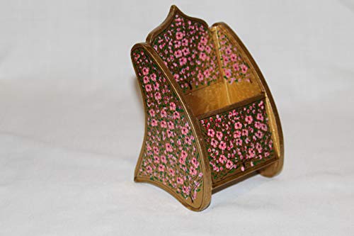 Rumikrafts Handmade Paper Mache Cellphone Stand for car, Office and Home Decor (Gold)