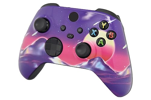 Image of ProControllers LLC Hand Airbrushed Fade Custom Controller Compatible with Xbox Series X /S & Xbox One (Series X /S Cyber Sky)
