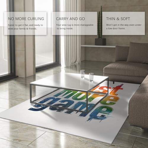 Tapis 160x230cm moderne Graffiti Letter doux lavable antidérapant - 4