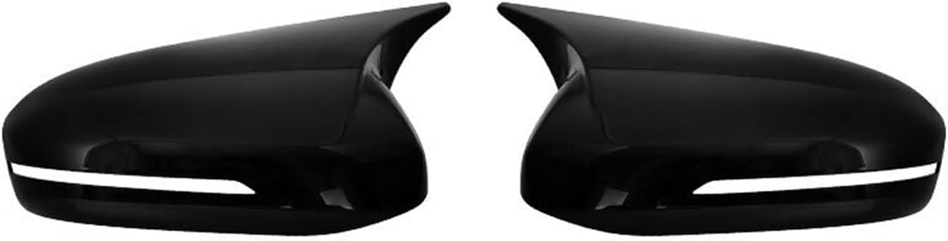 Carbon Fiber Rear View Mirror Housing Ox Horn Cover-Side Mirror Cover Compatible with Kia Optima K5 2011-2015(Bright Black)