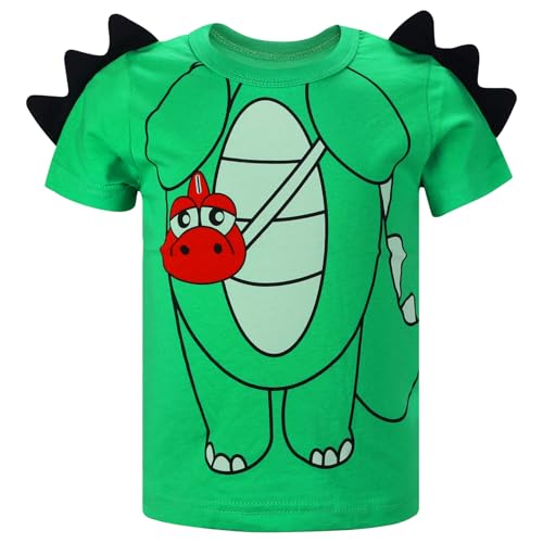 Image of DEEKEY Toddler Boys Shirts Short-Sleeve Little Kids t Shirts Boys' Tops, Tees & Shirts Graphic TEE Age for 2-7 Years 4-Pack