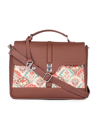 Image of ZOUK | Women's Vegan Leather | Stylish Handbag with Adjustable Strap, Top Handle |