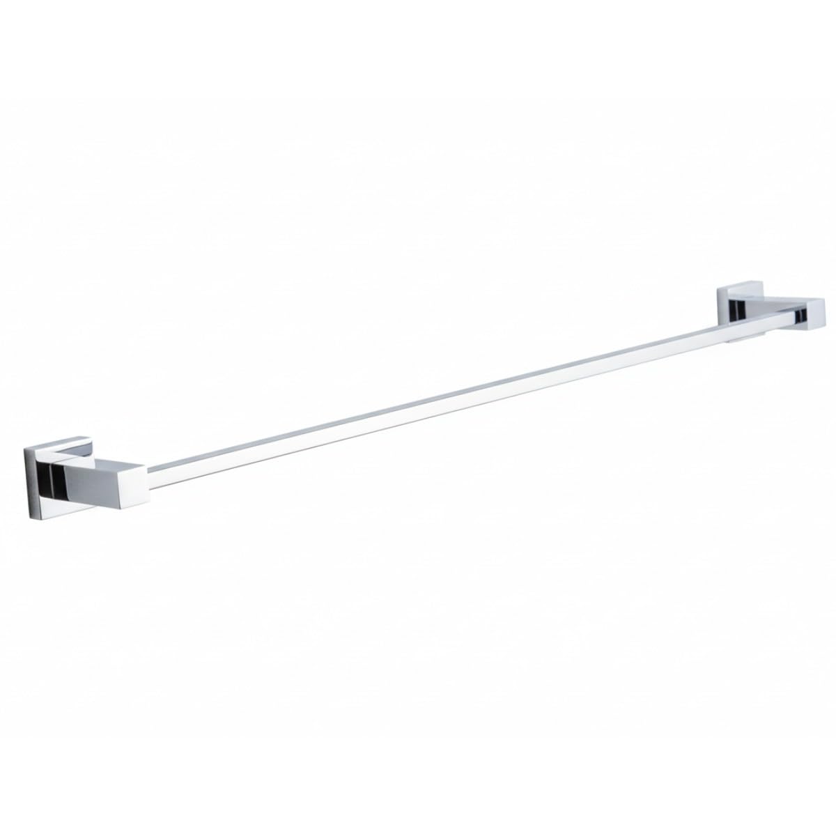 Go Bathrooms Froma 600mm Chrome Bathroom Towel Rail Slim Bar Minimalist Design Wall Mounted Chrome Towel Holder Premium Solid Brass Construction — image 1