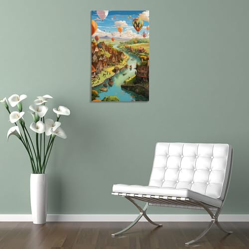Tableau Paradis décoration murale moderne 50x75cm en toile - 5