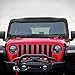 Madmax Windshield Frame Cover Compatible with 2018-2024 Wrangler JL & 2020-2024 Gladiator JT 2/4 Doors (Excluding JT Mojave), Roof Sun Visor Cowl Cover Body Armor with 100W LED Light