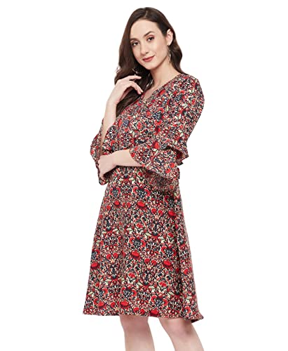 Image of Uptownie Lite Women's Crepe Skater Knee Length Dress