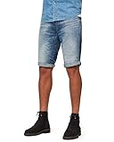 g star 3301 slim damen Mittelhoher Bund G-STAR RAW Herren 3301 Shorts, Blau (Medium Aged 8973-071), 32W