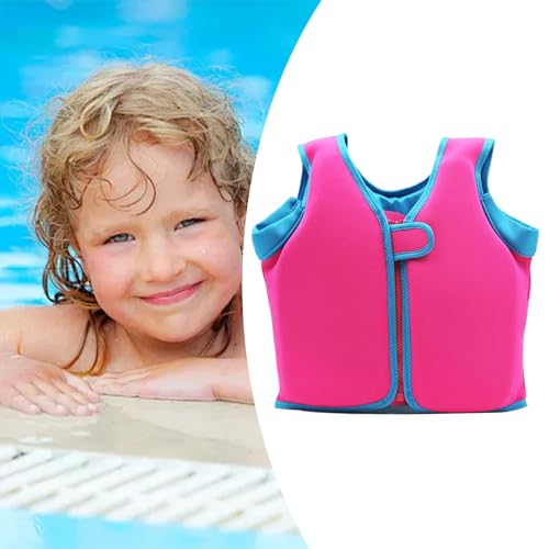 Kids Swim Vest, Swimming Buoyancy Aid Zipper Closure Jacket for Ages 4-12, Adjustable Swim Practice Vest, Girls Boys Patio Camping Pool Home Backyard Indoor Outdoor Beach Beginners