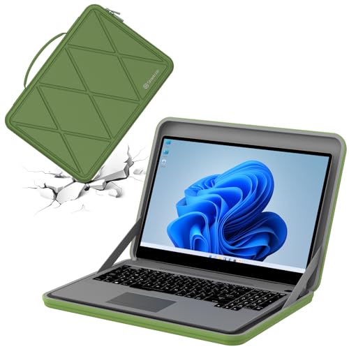 Image of Smatree M46TG Hard Protective 14 inch Laptop Case for HP /Lenovo /ASUS /ACER | Compatible for OmniBook /Elitebook,Lenovo ThinkPad /IdeaPad,ASUS Zephyrus /Vivobook,ACER Swift,Microsoft Surface,Green(X8043TG)