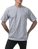 Pro Club Men's 3-Pack Heavyweight Cotton Short Sleeve Crew Neck T-Shirt, Heather Gray, Medium #3