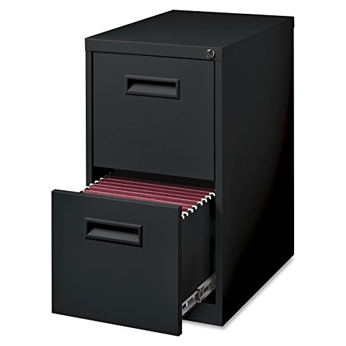 Lorell Mobile Pedestal, File/File, 15 By 19 By 27-3/4-Inch, Black #TOP2