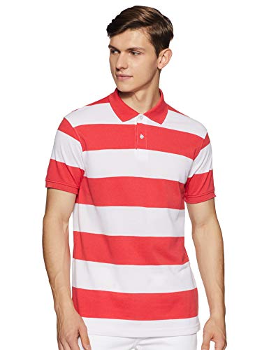 Image of Get In Men's Striped Regular Fit Polo