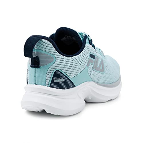 Tenis Fila Racer For All, Feminino, Azul Claro/Marinho/Prata, 34