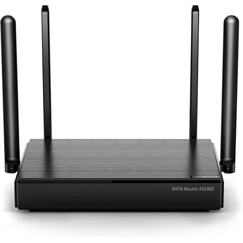 WiFi 6 Router - AX1800 Routers for Wireless Internet, Gaming Router, Internet Routers, WiFi 6 Router, Wireless Router, OFDMA, MU-MIMO, Gigabit WAN/LAN Ports, WPS, IPv6, 4K Video Streaming Cover