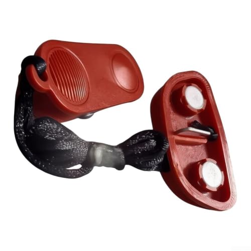 for treadmill Safety Key Magnetic Stop Switch with Clip for Running Machines - Fit Red Plastic E-Stop Lock 39.4in Cord