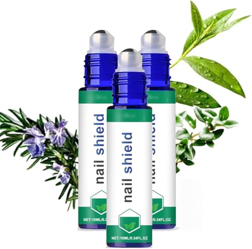 MonsaReliefs Nailshield Anti Fungal Stick, Monsalife Nail Shield anti fungal stick Roll On, Nail Care Roller Balls, Natural Nail Strengthener, Nail Care Liquid, A Stronger Nail Barrier (3pc)
