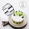 KSPOWWIN 5 Pieces Biscuit Cookie Cutters Set,Stainless Steel Circle Round Cookie Biscuit Cutters in Graduated Sizes Shape Molds for Pastries Doughs Doughnuts #3