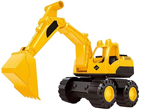Image of SHOPOFLUX Plastic Construction Excavator Vehicle, Pack Of 1, Multicolour, For All