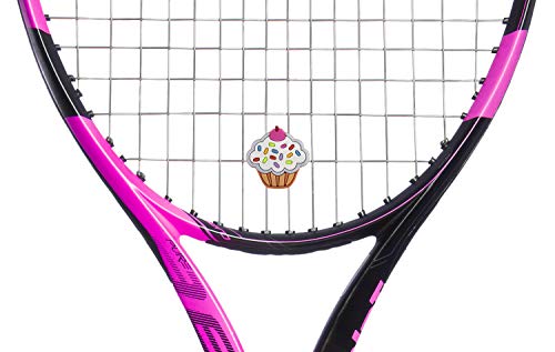Cupcake Tennis Vibration Dampeners - Cute Tennis Racket Shock Absorber 2 Pack