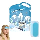 ZZHBOO 20 Stücke Kühlpflaster, Hydrogel Kühle Pad, Sommer Abkühlung für Schüler, Militärische Ausbildung, Sport, Büro, 23x16.5cm