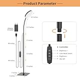 Mojimdo LED Floor Lamp, 10W Reading Standing Lamps with 3 Color Temperature & 5 Brightness Levels, Dimmable Floor Lamp for Living Room, Bedroom, Office - Image 7