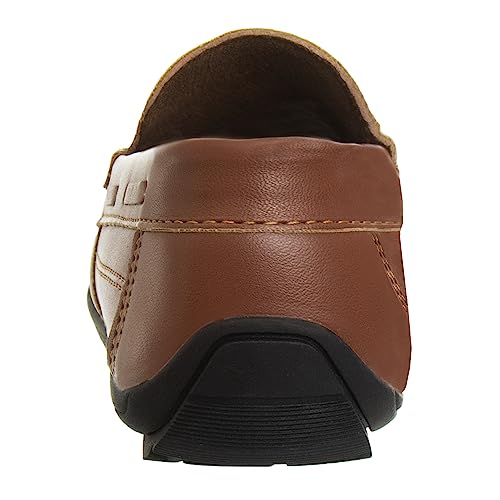 Josmo Boys Moccasin Driving Loafers - Casual Dress Penny Slip On Boat Shoes - Tan (9 Toddler) #TOP3
