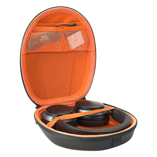 Geekria Shield Headphones Case Compatible with Bose QC Ultra II, QC45, QC35 II, QCSE, SoundLink II, Replacement Hard Shell Travel Carrying Bag with Cable Storage (Black) - Image 2