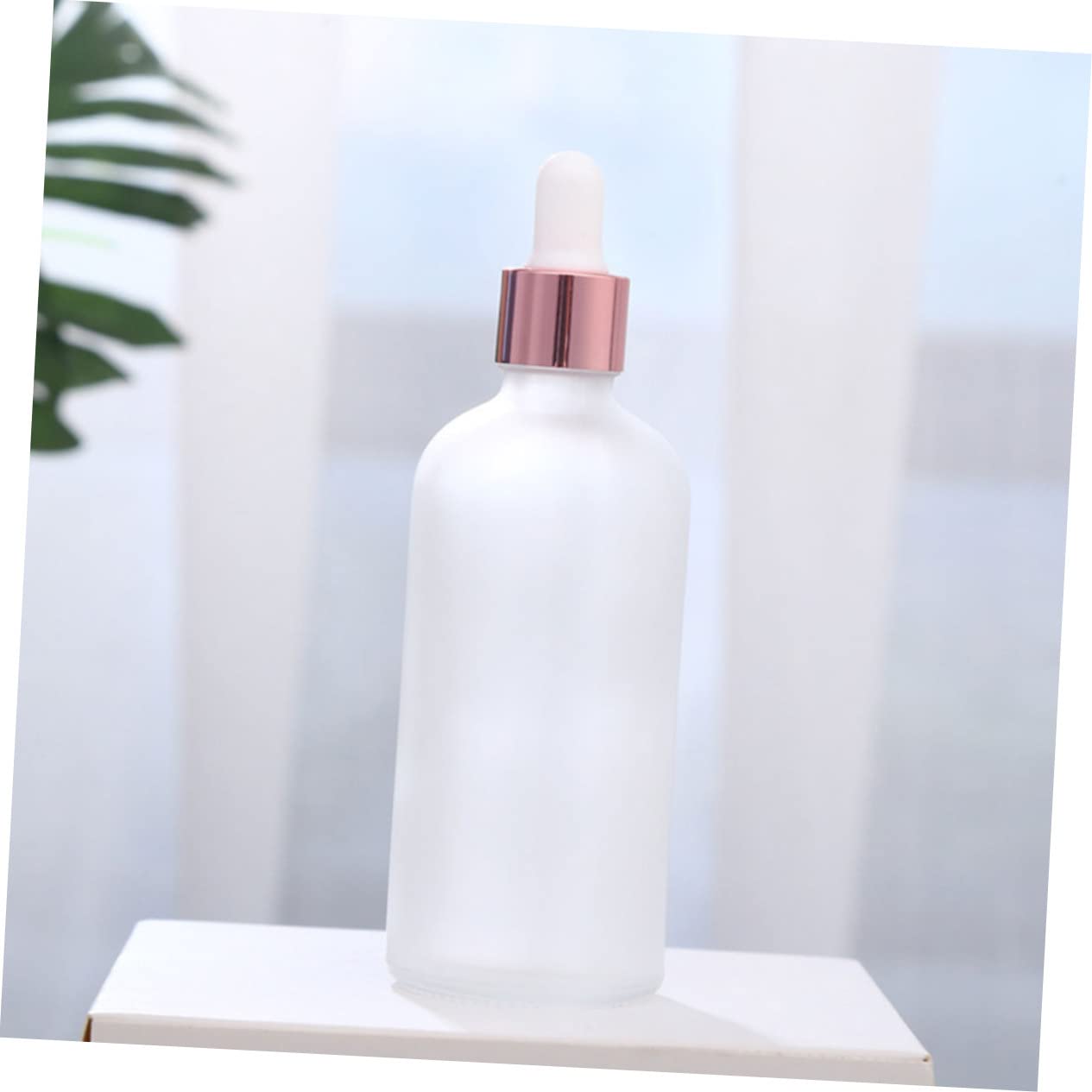 12piezas Frascos De Vidrio Frosted Para Aceites Esenciales Botellas Vacías De Cuentagotas Recargables y Prácticas Para Viaje y Almacenamiento De Líquidos
