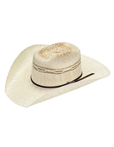 Twister Men's Added Money Brick Two Tone Bangora Hat Tan Natural 7 1/8