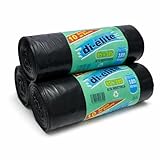 Bolsas de Basura Grandes Negras 189 Litros – Pack de 3 Rollos - 30 Bolsas | Resistentes para Hogar, Jardín Oficina Hosteleria | Ajuste Perfecto para Cubos Grandes
