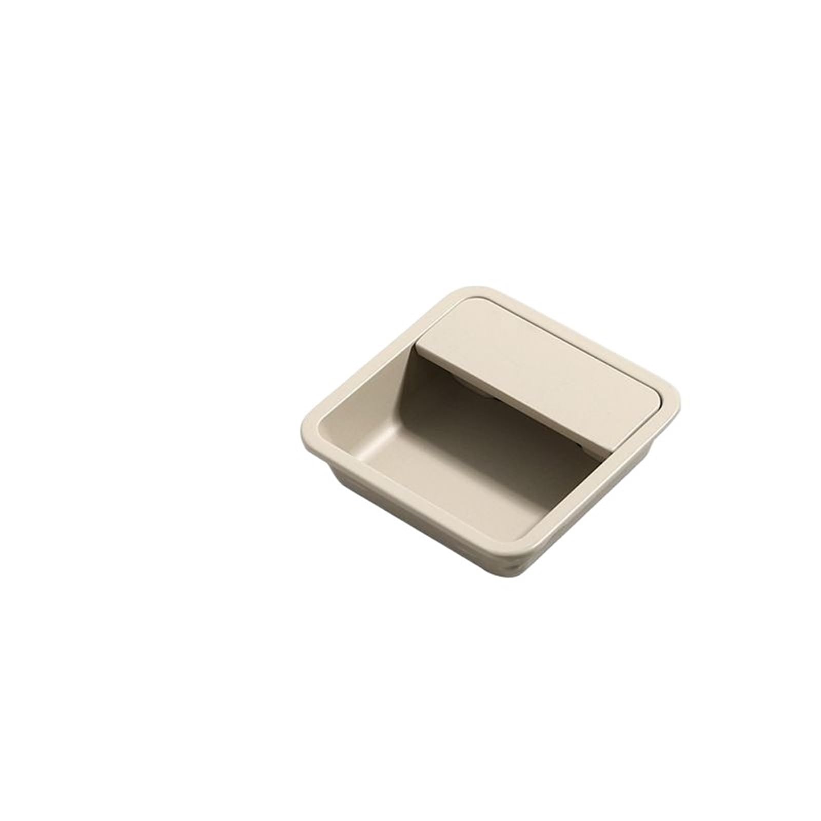 Wenyog One Color Cabinet Pulls Sliding Door Concealed Handle Slotted Embedded Buckle Furniture Handles Wardrobe Push Pull Hidden Kitchen Cabinet Knobs(Beige 57Mm)