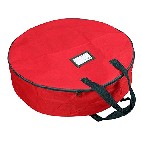 EUBEISAQI Bolsa de Almacenamiento de Corona de Navidad, Duradera 600D Oxford, Caja de Almacenamiento para Guardar guirnaldas Falsas para Festival, Guirnalda Utilizada en Navidad Cover
