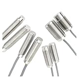 TYBOPHQJ Näherungssensor M8M12M18M30 mit 2 m Kabel, Vollmetallsensor(M12 Flush PNP NO-Sn:4mm)