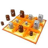 Tic-tac-Toe, Stacking Cup Game Toy Kids Puzzle Board Game Toy Desktop Checkers Game Educational Game