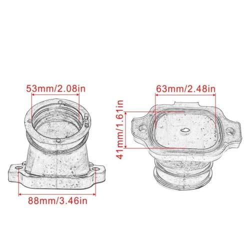 Interfaz de admisión de alta durabilidad para Polaris Ranger XP 4