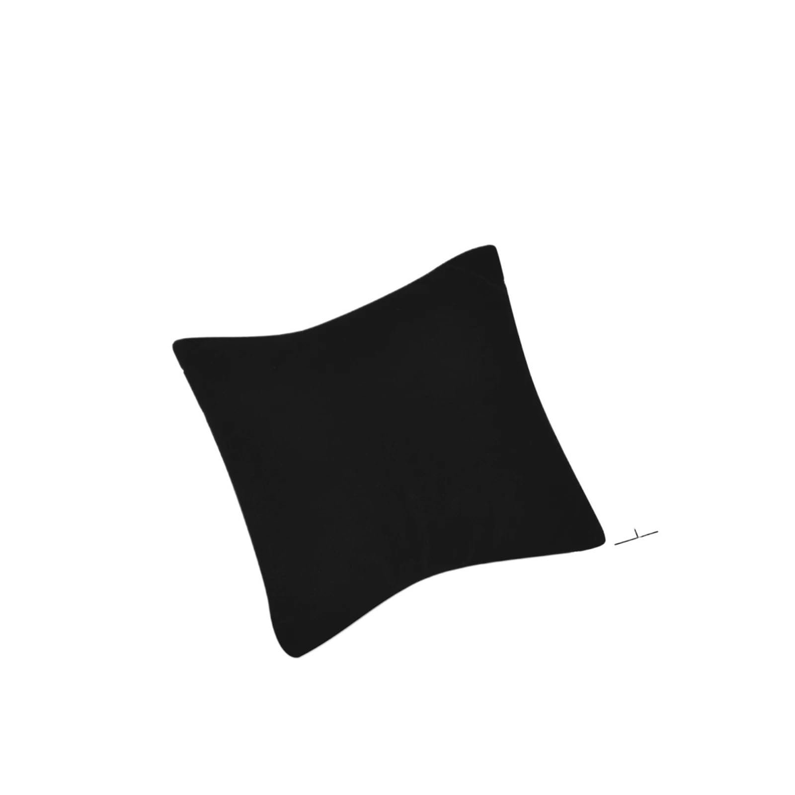 WUYXTO 10pcs Color Velvet/BeigeBlack Linen JewelryDisplay Pillow Stand Bracelet Watch Bangle Organizer Cushion Photography Prop JewelryHolder For Packaging(Square(Black))