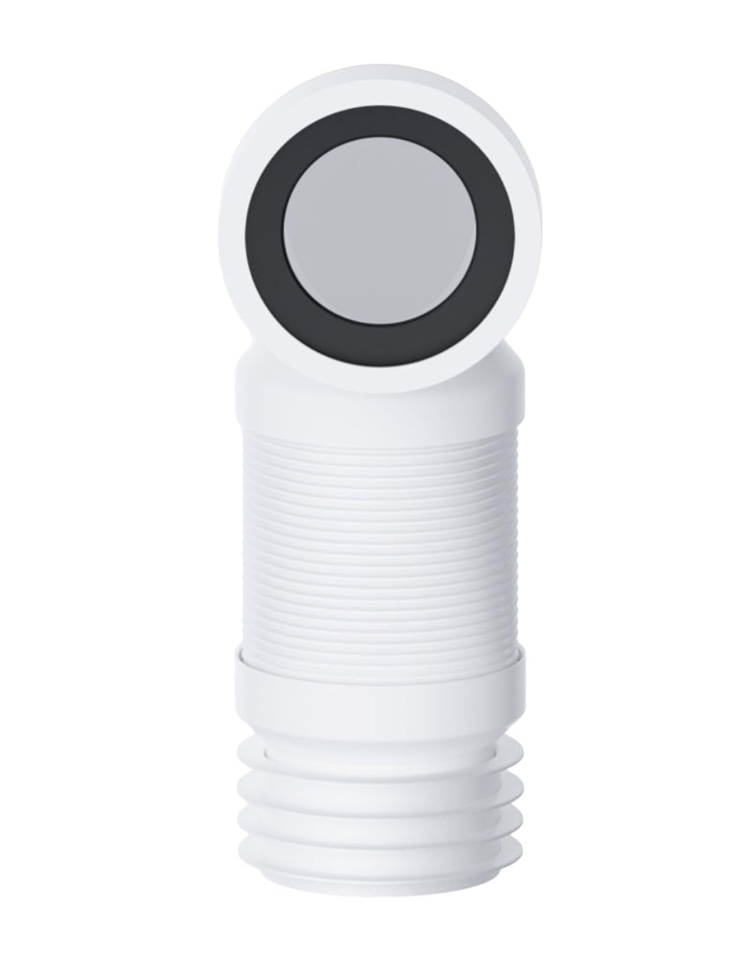 PlumbEZ Flexible Bent Toilet Waste Pipe Connector 4'' (90mm/110mm) with Wire Reinforced Stability - Image 4
