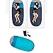 Luzhengyang Egg-Shaped Single Sleeping Bag for Cold Weather Hiking | Compact Weight Adult Camping Bag with Double-Sided Zipper - 1.6kg, Blue
