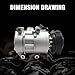 AC Compressor w/Clutch Compatible With Hyundai Tucson 2010-2015, Kia Sportage 2011-2016, Automotive Replacement AC Compressor 977012S5001, 977012S500AS1