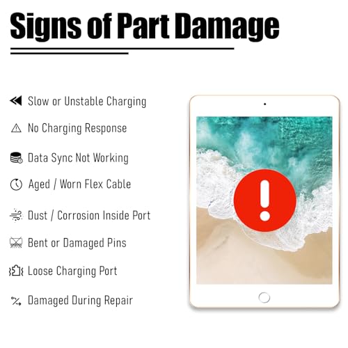 Image of Charging Port Replacement for iPad 10 10.9in Charging Port Flex Cable for iPad 10th Gen 2022 Dock Connector Module Replacement Compatible with: A2696(Yellow WiFi Version)