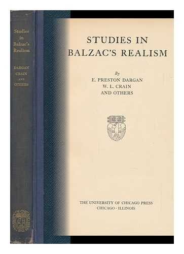Studies in Balzac's realism, (The University of... B00085GO3O Book Cover