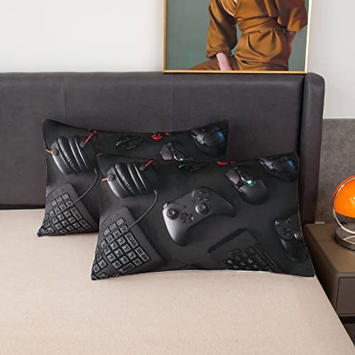 Yhxsly Gamer Queen Size Comforter Set For Boys Girls Kids 3D Gaming Lightweight Microfiber Quilts Video Game Bedding Sets Room Decor (Color 1,Queen) #TOP5