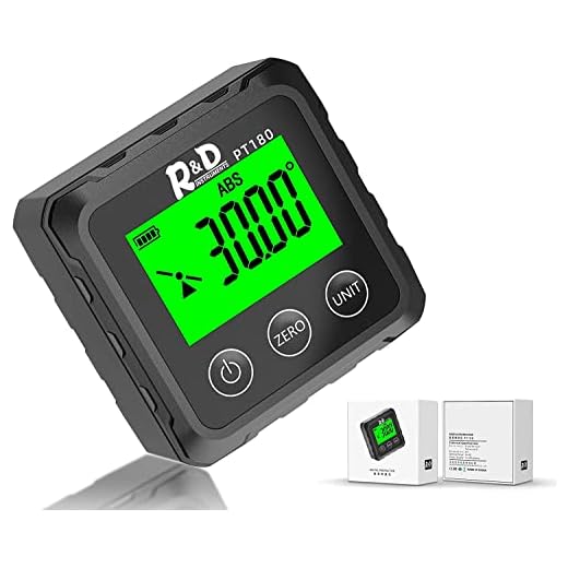 Digital Angle Finder Magnetic PT180 Table Saw Angle Finder Tool - Digital Inclinometer -4 of 90 Degree Finder Angle Cube Digital Protractor Bevel Gauge for Woodworking Micro Jig