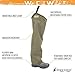 FROGG TOGGS Brush Hogg Heavy-Duty Nylon Bootfoot Hip Waterproof Fishing Wader for Fishing, Cleated Outsole, Brown, 11