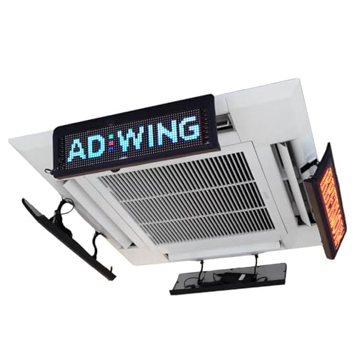 【サイネージ付きエアコンの風よけ】AD WING Pro(1台)