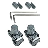 3 x BPV31 Piercing-Wasserhahn-Ventil-Set mit U-Typ-Schlauch zum Laden von Dosentanks, Metallkonstruktion mit eingebautem Sicherheitsventil und Manometer für einfache Verwendung