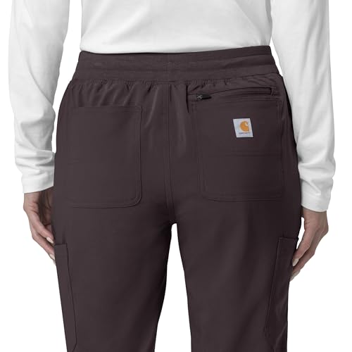Carhartt Force Cross-Flex Women's Cargo Jogger Scrub Pant, Dark Sepia by Carhartt - Used condition - Image 5